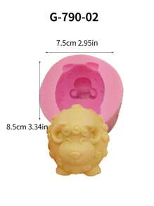 1 pieza Molde de difusor de silicona con diseño de oveja, manualidades de vela y cera aromática para el hogar