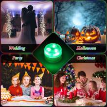 Battery Powered Mini Led Lights With Remote Control, 16 Colors And 4 Color Changing Modes Small Led Lights, Mini Led Lights For Wedding, Party, Table, Home Decor, Crafts, Christmas Decoration, Birthday Decoration, Halloween Lantern Decor