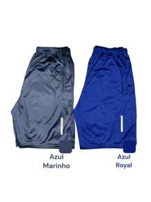 Kit 2 Dry Fit Bermuda Shorts Sports Training With Zipper Pocket! Resale - 米色 - 查看 6