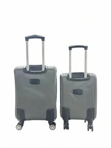 One Is 18 Inch Suitcase And The Other Is 20 Inch Suitcase,With 4 360° Spinner Wheels For Travel Items - Grey - View 3