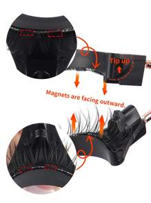MAGEFY Bộ 1 cặp mi giả CC Curl từ tính - Mi giả tự nhiên có thể tái sử dụng kèm kẹp từ tính, mi giả chồn 8-12mm dùng hàng ngày, không thấm nước, mi giả truyện tranh không cần keo, kiểu đuôi nhọn truyện tranh, đuôi mắt dài giúp cả hai mắt to hơn, mi giả mềm mại, mỏng nhẹ dùng hàng ngày, mi giả manga, vật dụng thiết yếu khi đi du lịch, mi giả, lông mi giả, lông mi giả - Mi tự nhiên - Xem 9