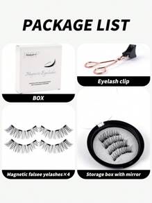MAGEFY Bộ 1 cặp mi giả CC Curl từ tính - Mi giả tự nhiên có thể tái sử dụng kèm kẹp từ tính, mi giả chồn 8-12mm dùng hàng ngày, không thấm nước, mi giả truyện tranh không cần keo, kiểu đuôi nhọn truyện tranh, đuôi mắt dài giúp cả hai mắt to hơn, mi giả mềm mại, mỏng nhẹ dùng hàng ngày, mi giả manga, vật dụng thiết yếu khi đi du lịch, mi giả, lông mi giả, lông mi giả - Mi tự nhiên - Xem 6