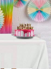 圣诞白色桌布，长方形桌布，可水洗，防污，圣诞麋鹿图案桌布，适用于圣诞节、新年、生日派对、家居清洁及个人护理、家居用品、活动及派对用品 - 白色 - 查看 8