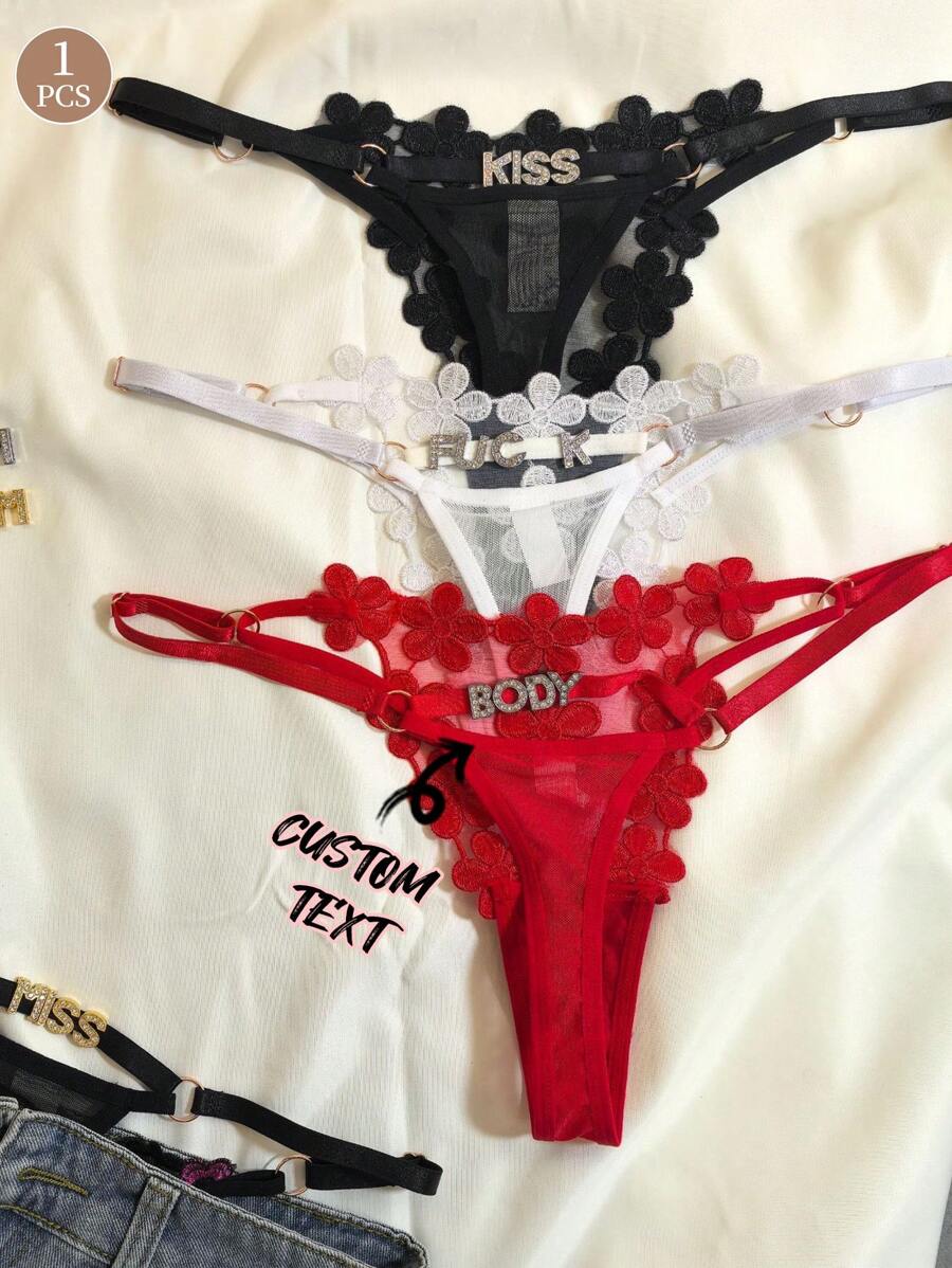 1 件定制女士多色性感舒适内裤，金色字母定制，银色字母定制，姓名定制，情侣定制字母，情人节礼物，情侣礼物，圣诞节礼物，感恩节妻子/爱人/女朋友礼物，节日礼物亮片彩色定制、个性化、独特、定制个性化礼物，适合男士/女士、内衣、内裤、内衣、丁字裤，适合送给女朋友的理想礼物，客厅、卧室、周年纪念日、生日、节日 - 彩色 - 查看 1