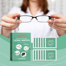 Lens Cleaning Wet Wipes, Individual Packaged Glasses & Screen Cleaning Cloths, Portable Cleaner For Computers - Green - View 9