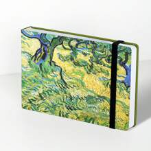 1pc/2pcs,100pages,Bandage Sketchbook,Van Gogh Art Watercolor Sketchbook,160gsm Ultra-Thick Sketch Paper,Small Travel Journal,Marker Pen Sketchbook,Blank Watercolor Paper,Hardcover Notebook,Artist Painting Supplies,Back To School,Back To School,School Supplies