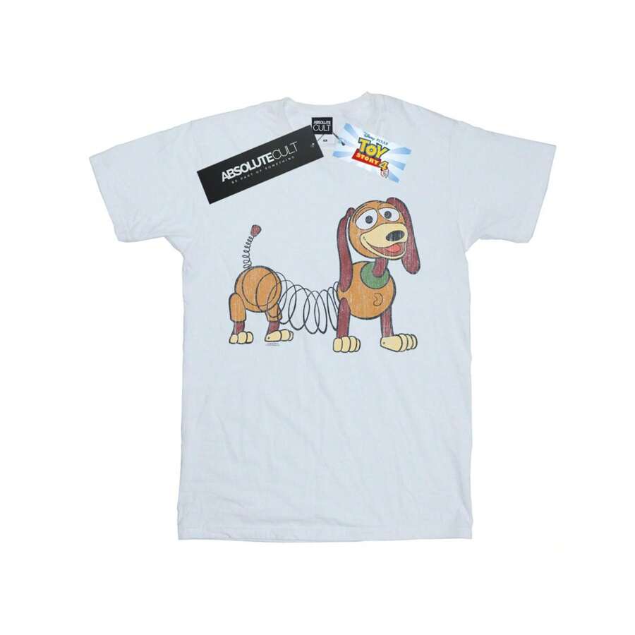 Disney Herren  4 Slinky Pose T-Shirt (Weiß) - Weiss - Übersicht 1