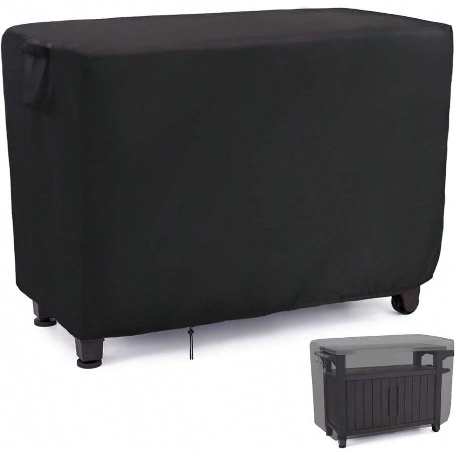 Housse De Protection SIRUITON Pour Chariot De Cuisine/BBQ – 48 Pouces – Noir Oxford 600D