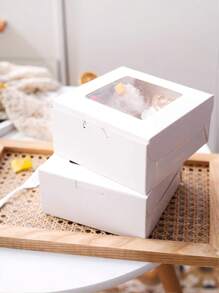 5 件/10 件心形窗口面包盒，厚小饼干/零食/甜点/草莓/糖果/糕点/礼品蛋糕盒情人节情人节情人节装饰情人节情人节情人节礼物 - 紙本 - 查看 9