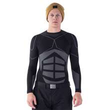 Magnum Mens Jupiter Base Layer Top (Black) - 75% Polyamide/25% Polyester - 黑色 - 查看 2