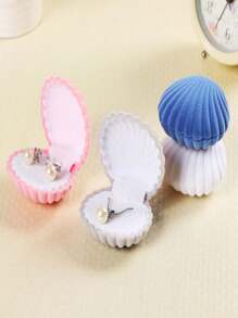1/2/4pcs Cute Jewelry Box, Shell Shaped Jewelry Packaging Box, Earring, Necklace, Ring Storage Box, Valentine's Day, Mother's Day Gift, Proposal Surprise Gift, Gift Packaging, Jewelry Storage Box, Vanity Decor, Storage & Organization, Back To School Supplies - Multicolor - View 3