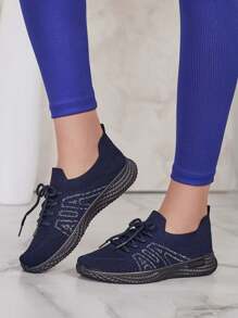 Giày thể thao lười Royalfashion Tennan dành cho nữ - Màu xanh lam - Xem 6