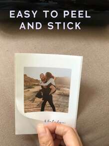 1pc Customized Photo & Text Wine Bottle Sticker, 4 Sizes Available, Suitable For Different Bottle Sizes, Personalized Photo Wine Bottle Sticker, Personalized Photo & Text Wine Bottle Sticker, Custom Wedding Style Sticker - Multicolor - View 11