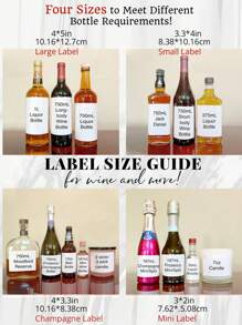 1pc Customized Photo & Text Wine Bottle Sticker, 4 Sizes Available, Suitable For Different Bottle Sizes, Personalized Photo Wine Bottle Sticker, Personalized Photo & Text Wine Bottle Sticker, Custom Wedding Style Sticker - Multicolor - View 5