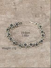 1 件男士刺手链、花手链、心形手链，适合作为情人节礼物，独特的日常配饰 - 彩色 - 查看 8