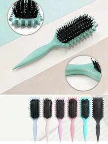 Juego de brochas definidoras de rizos para cabello rizado, Kit de 3 peines para desenredar y peinar con cepillo de contorno, peine de punta y garfio de limpieza de Candybrush
