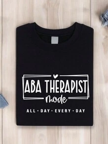 ABA Therapist Shirt, Behavior Analyst Shirt, Aba Therapist Shirts, Applied Behavior Analyst Shirts, Aba Therapist Shirts, Healthcare Worker Gifts, New ABA Therapist Gifts TX-276 - Black - View 1