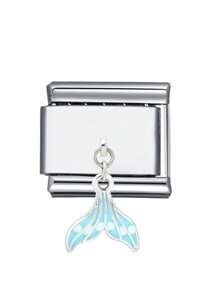 1pc 2025 Valentine's Day Exquisite Starfish, Seaside, Heart, Little Fish, Fish Tail DIY Stainless Steel Beaded Charm Bracelet Jewelry Making Kit, Suitable For Holiday Gifts, Parties, Daily Outfit Accessories