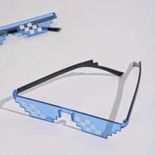 1/5/10pcs Pixel Art Glasses Party Gifts - PVC Mosaic Glasses For All Kinds Of Festive, Photo Props, Strange Gadgets, Non-Electric, Fun Aesthetic Accessories For Parties And Events