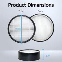 Nispira Filter Replacement For Holmes Egg Air Purifier 360° HAP600B-TU True HEPA Air Intake Removes Dust, Contaminants, 2 Packs - White - View 2