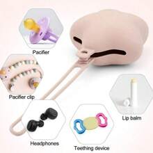 1pc Baby Silicone Nipple Holder Container Box Keep Pacifier Case Pacifiers And Accessories Storage Box Teat Attachment - Multicolor - View 8