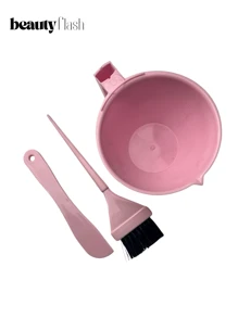 Hair Dye Kit Pot Brush Spatula - 淺粉色 - 查看 2
