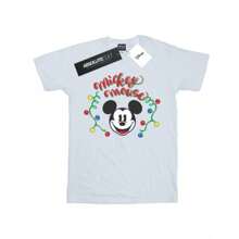 Disney Koszulka męska Mickey Mouse Christmas Light Bulbs (Sport Grey)