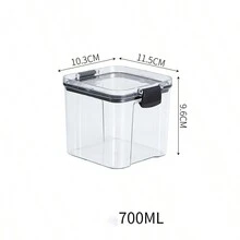 Pote de Armazenamento Vedado de Cozinha, Caixa de Armazenamento de Plástico Doméstico para Alimentos Secos, Pote de Armazenamento de Grãos de Alimentos, Utensílios de Armazenamento de Cozinha, Caixa de Armazenamento, Organizador, Decoração de Ambiente, Adequado para Cozinha, Restaurante, Festa, Acampamento, Reunião, Presente para Amigos, Presente de Família - Multicolorido - Visão 6