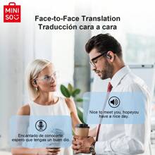 Miniso AI OWS Open-Ear Headphones, Support 75 Languages Real-Time Translation, Support Music Playback & Calling, Christmas Gift - Purple - View 2