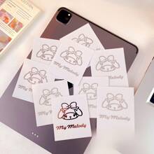 Sanrio [Best Seller]Official Sanrio High-Quality Cartoon Silver Stickers, Hello Kitty, Kuromi Waterproof INS Cute Stickers For Scrapbooking