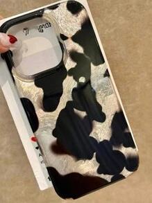 Elegant Retro Bicolor Leopard Print Double Layer Protective Phone Case, Suitable Compatible With Apple 15 Pro, 16/17/17 Pro/17 Pro Max Series, Anti-Drop Phone Cover Waterproof Shockproof Scratch Resistant