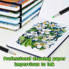 1pc/2pcs,100pages,Bandage Sketchbook,Van Gogh Art Watercolor Sketchbook,160gsm Ultra-Thick Sketch Paper,Small Travel Journal,Marker Pen Sketchbook,Blank Watercolor Paper,Hardcover Notebook,Artist Painting Supplies,Back To School,Back To School,School Supplies