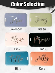 1 chiếc Hộp đựng thẻ cá nhân, Hộp đựng thẻ tùy chỉnh có tên, Móc chìa khóa, Thẻ hành lý, Móc chìa khóa, Vòng đeo tay, Thẻ tên, 7x11cm, Hộp đựng thẻ văn phòng, Thẻ ID văn phòng, Hộp đựng thẻ tín dụng, Quà tặng tùy chỉnh, Mùa thu sang trọng, Phụ kiện trang phục, Móc khóa & Phụ kiện tùy chỉnh - Nhiều màu - Xem 3