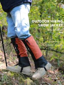 Couvre-chaussures réfléchissants de sécurité pour randonnée en montagne, randonnée et désert, résistants au sable. Équipement de ski pour hommes. Protège-jambes étanche pour femmes