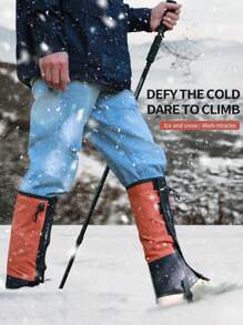 Couvre-chaussures réfléchissants de sécurité pour randonnée en montagne, randonnée et désert, résistants au sable. Équipement de ski pour hommes. Protège-jambes étanche pour femmes