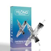 YILONG 10pcs/Pack Tattoo Needles RL RS M1 Size Professional Disposable Transparent Needles Permanent Eyebrow Lip Makeup Needles Suitable For Tattoo Machine Pen - Blue - View 2