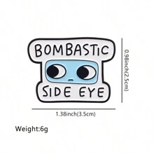 BOMBASICT SIDE EYE 琺瑯胸針領口別針徽章 背包別針 女款胸針 衣飾禮物首飾時尚配件 - NR4133 - 查看 7