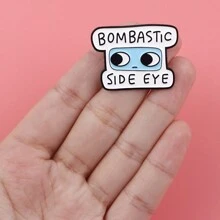 BOMBASICT SIDE EYE 琺瑯胸針領口別針徽章 背包別針 女款胸針 衣飾禮物首飾時尚配件 - NR4133 - 查看 6