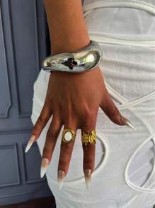 1Pc Cuff Bracelets,Gold Bangles,Wide Bangles, Chunky Bracelet, Bracelet Set, Wide Bracelet, Bracelet For Women,Gift For Her