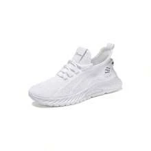 Women's Walking Shoes Non-Slip Running Shoes Sports Shoes Gym Training Lightweight Breathable Mesh Casual Shoes Suitable For Gym Travel Work Sports - 白色 - 查看 1