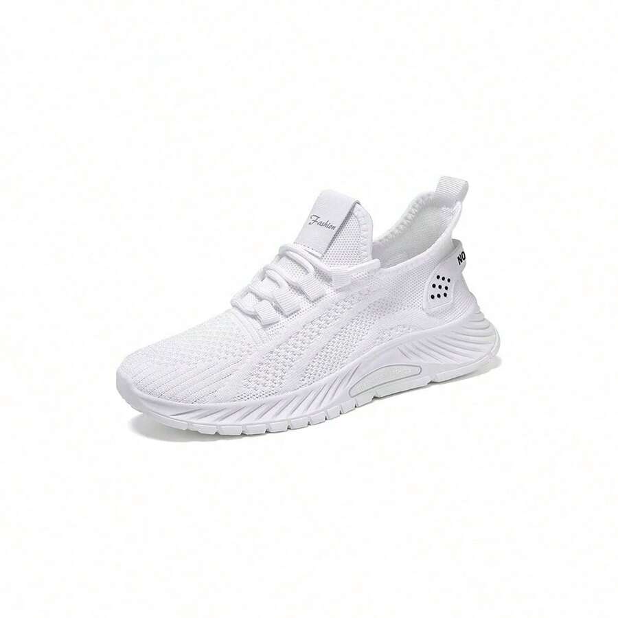 Women's Walking Shoes Non-Slip Running Shoes Sports Shoes Gym Training Lightweight Breathable Mesh Casual Shoes Suitable For Gym Travel Work Sports - 白色 - 查看 1