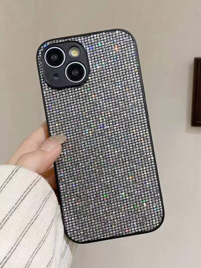 Custodia per telefono di lusso con glitter e paillettes compatibile con 16 Pro Max/16 Pro/16, custodia protettiva esclusiva di alta gamma compatibile con 15 Pro, 11/12/13, nuovo design femminile compatibile con 14 Pro/14/XS, impermeabile, antiurto, anti-caduta e resistente ai graffi