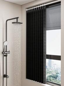 Tende corte, tende di piccole dimensioni, tende piccole per finestre di cucina, seminterrato e bagno, tessuto spesso che può bloccare vento, calore e luce - nero - Visualizzare 2