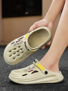 Herren Hohlloch EVA Paar Freizeitbekleidung Outdoor Strand einfarbig minimalistisch Mode Sandalen