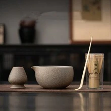 Authentic Japanese Matcha Bowl Set, Including Matcha Whisk And Brush, Bamboo Matcha Scoop, Suitable For Traditional Tea Ceremony, Zen Lifestyle - Pointed Matcha Bowl Set - View 19