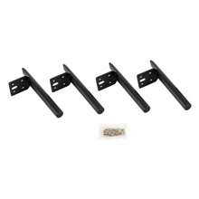 Futchoy Futchoy 4x Base de Muebles Negro 18cm Base de Gabinete Base de Gabinete Pies de Metal Pies de Muebles Base de Pedestal de Acero