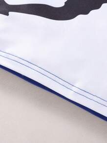 2pcs/Set Young Boy Casual Sports Round Neck Short Sleeve Top And Shorts, Spring/Summer