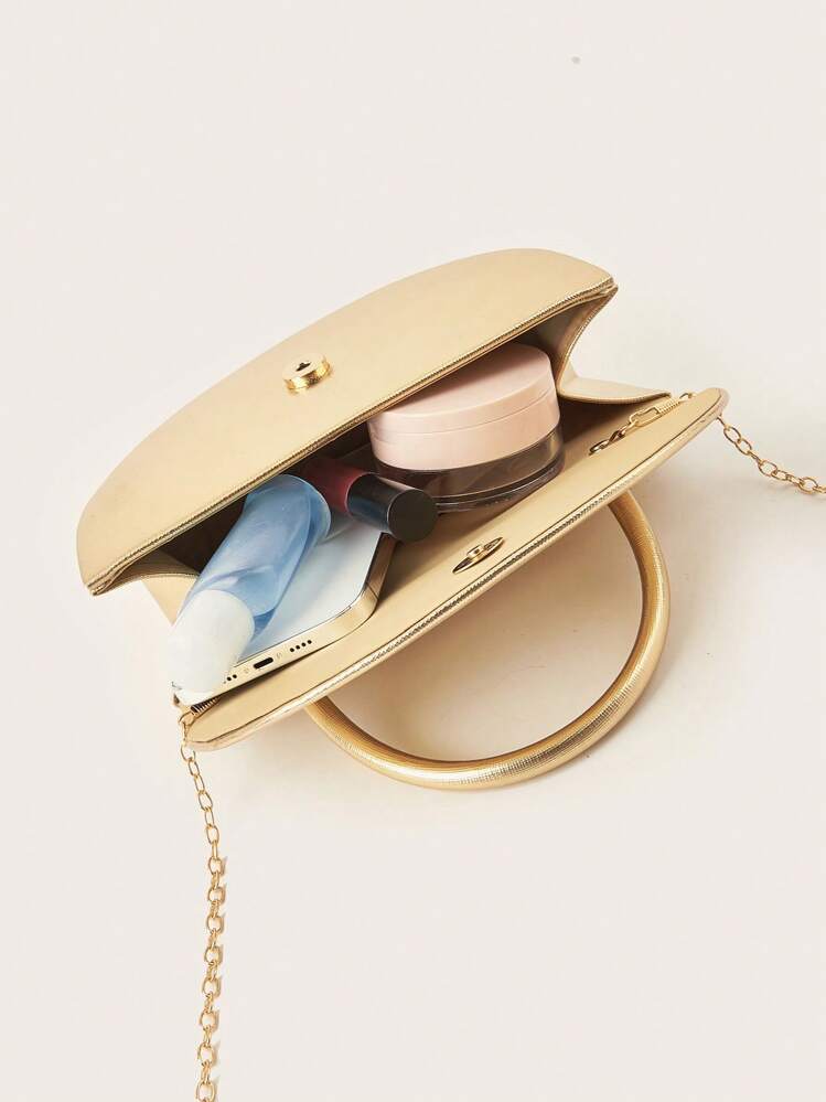 حقيبة يد أنيقة للنساء، حقيبة كلاتش سلسلة بسيطة، حقيبة حفلات/سهرة فاخرة خفيفة الوزن، هدية عيد ميلاد مثالية للصديقة، حقيبة حفلة، مناسبة للحفلات، الزفاف، الحفلات الراقصة، العشاء الرسمي، يمكن تنسيقها مع فستان حفلة العطلات، فستان السهرة والفستان المرصع، إكسسوار زفاف أساسي، تناسب تماما فستان التخرج، فستان الحفلة الراقصة، فستان نسائي أنيق، إكسسوارات الحفلة الراقصة، فستان مرصع، فستان لامع، فستان نسائي أنيق، حقيبة حفلة راقصة أنيقة، تناسب تماما حفلة العروس - الذهبي - مشاهدة 7