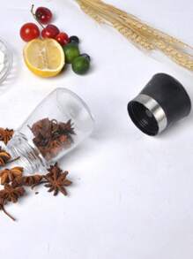 1pc Manual Grinder, Spice Grinder, Freshly Grind Coffee Beans, Black Pepper, Sichuan Pepper, Seasoning Bottle, Kitchen Tool, Color Random