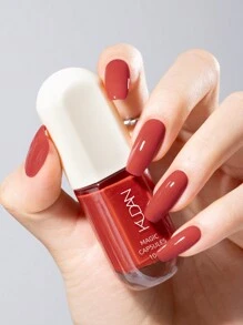 2026新款卡其星空梦幻指甲油，1瓶/10毫升，无需烘烤，快干，可撕拉，持久不脱色，无异味，水性指甲油 - 适合女性和女孩 - 秋冬新款指甲油，适合秋冬季节，美甲最佳礼物之选 - 棕色 - 查看 8